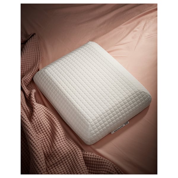 MJÖLKKLOCKA Ergonomic pillow, side/back sleeper, 41x51 cm