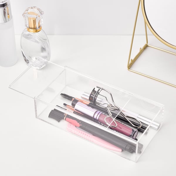 MOJAN Make-up storage with lid, 20x10 cm