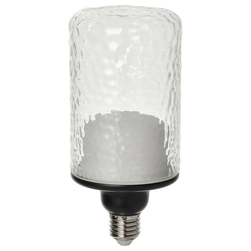 Create a cosy atmosphere with MOLNART led light bulb. Glowing warm light, clear hammered glass, long lasting.