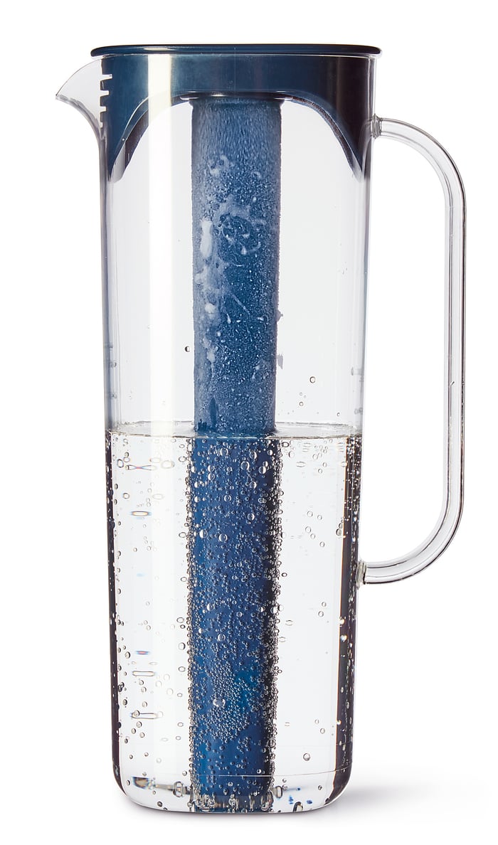 MOPPA jug with lid, dark blue/transparent, 1.7 l IKEA