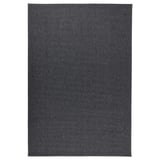MORUM Rug flatwoven, in/outdoor, dark grey, 200x300 cm