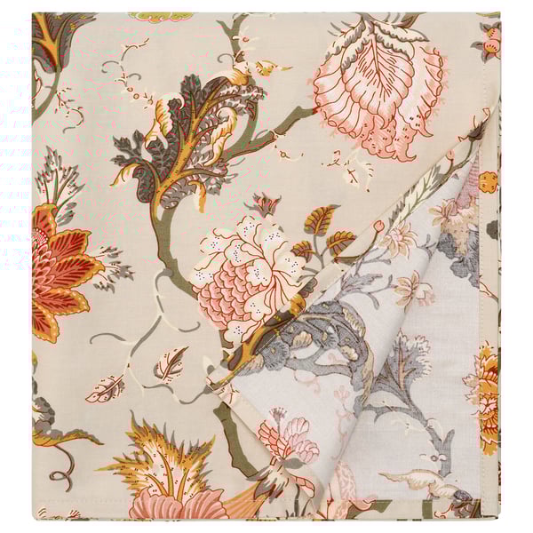 NÄSSELKLOCKA Flat sheet, light grey-beige, 240x260 cm