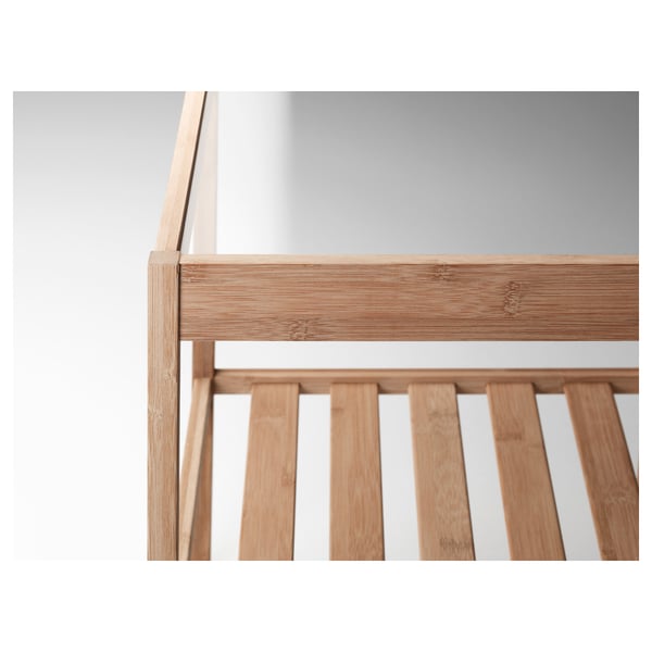 NESNA Bedside table, bamboo, 36x35 cm