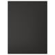 NICKEBO black cabinet door, made from recycled wood and plastic, rectangular shape, modern design.