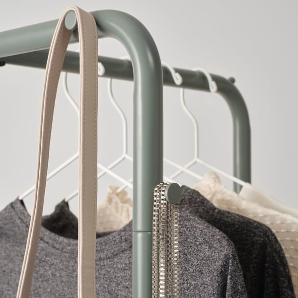 NIKKEBY Clothes rack, greygreen, 80x170 cm IKEA