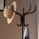 NIPÅSEN Hat and coat stand, black, 181 cm