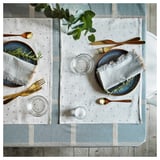 NISSÖGA Tablecloth, blue, 145x240 cm