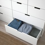 NORDLI Chest of 12 drawers, white, 160x99 cm