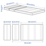 ÖMSINT Pocket sprung mattress for ext bed, 80x200 cm