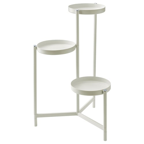 OLIVBLAD Plant stand, in/outdoor/off-white, 58 cm