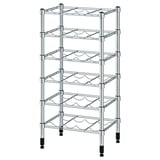 OMAR Bottle shelf, galvanised, 46x36x94 cm