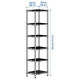 OMAR Bottle shelf, 46x36x181 cm
