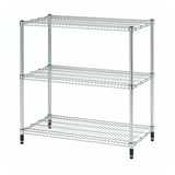 OMAR Shelving unit, galvanised, 92x50x94 cm