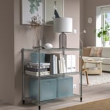 OMAR Shelving unit, galvanised, 92x50x94 cm
