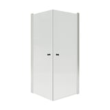 OPPEJEN Shower enclosure with 2 doors, 86x86x202 cm