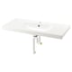 Option: ORRSJÖN Wash-basin with water trap, white, 102x49 cm