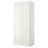 PAX / BERGSBO Wardrobe combination, white/white, 100x60x236 cm