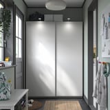 PAX / HASVIK Wardrobe combination, white/white, 150x43x201 cm