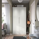 PAX / TONSTAD Wardrobe combination, white/off-white, 100x60x201 cm