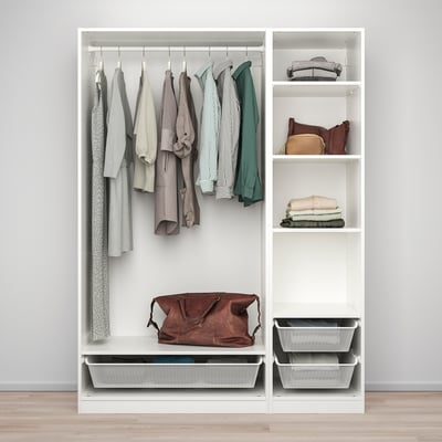 PAX Armoire d'angle, blanc, 210/160x236 cm - IKEA