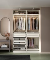 PAX Wardrobe combination, white, 150x58x236 cm