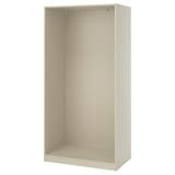 PAX Wardrobe frame, grey-beige, 100x58x201 cm