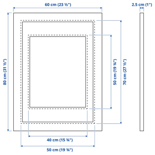 Illustration with measurements for the product: PLOMMONTRÄD.