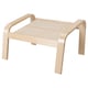 Natural wooden stool, simple & light, square seat, curved supports.