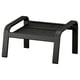 POÄNG Footstool frame, black