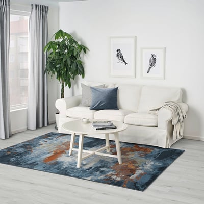 REERNÄS Rug, low pile, multicolour, 160x235 cm