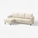 SALTSJÖBADEN sofa, beige, l-shaped, modern design, pocket spring support, removable washable cover.