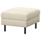 SALTSJÖBADEN Footstool, Vittangi light beige/white