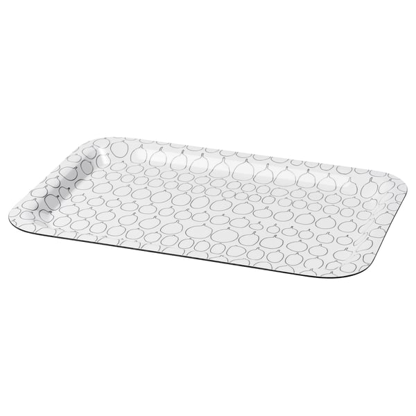 SAMMANHANG Tray, white, 28x20 cm