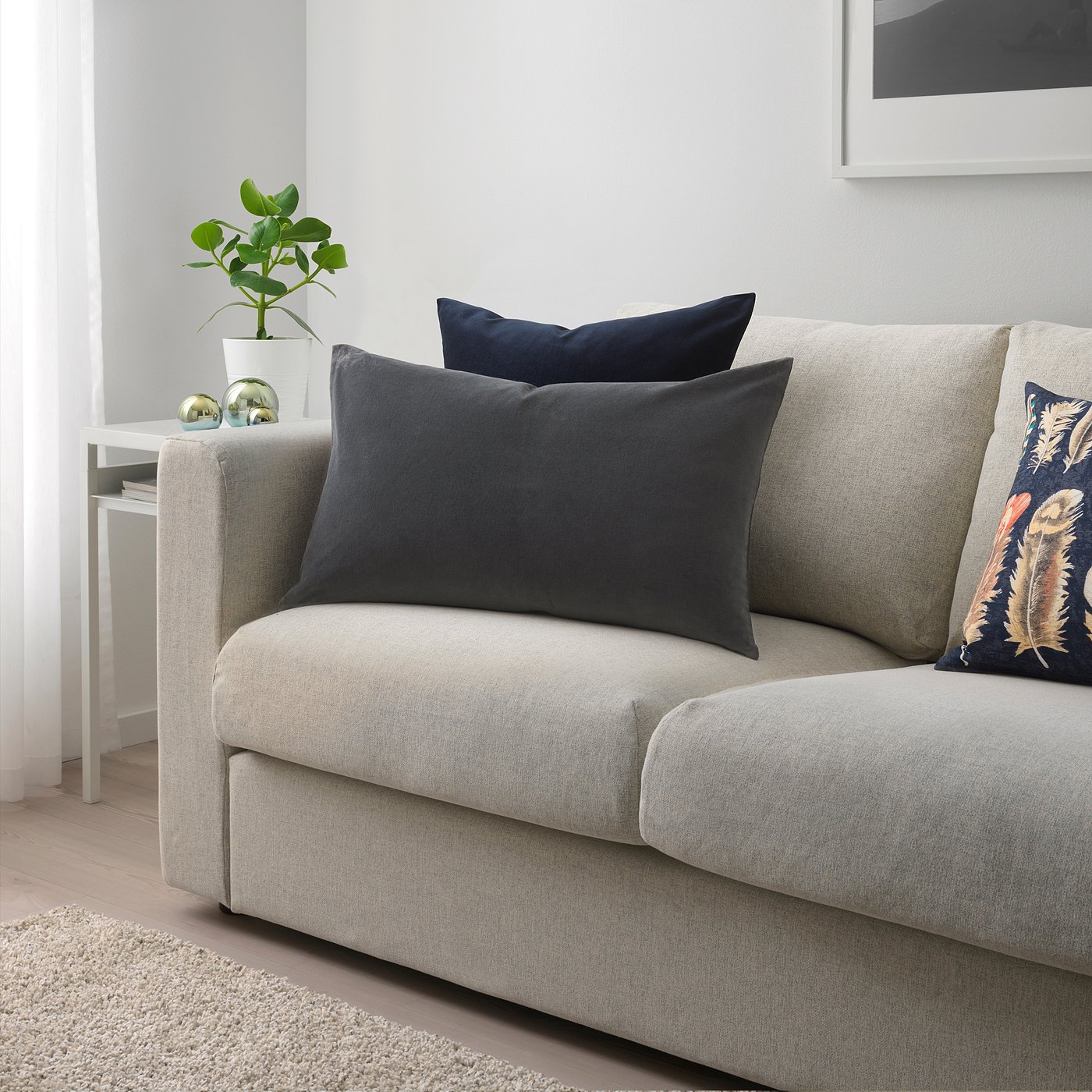 ikea grey cushions