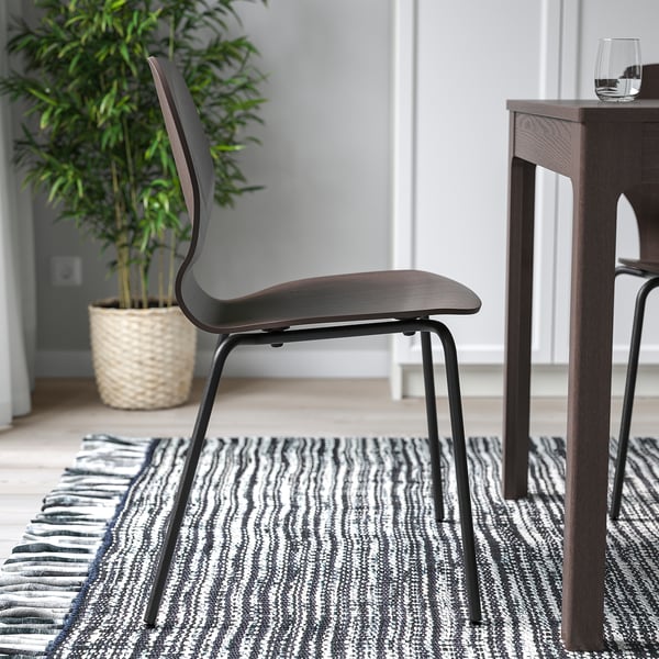 SIGTRYGG Chair, dark brown/Sefast black