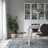 SIGTRYGG Chair, dark brown/Sefast chrome-plated