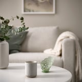SILKESTRÄD Scented tealight, dew & moss/off-white, 3.5 hr
