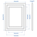SILVERHÖJDEN Frame, silver-colour, 13x18 cm