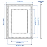 SILVERHÖJDEN Frame, silver-colour, 30x40 cm