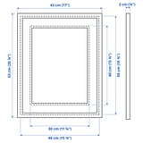 SILVERHÖJDEN Frame, silver-colour, 40x50 cm