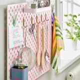 SKÅDIS Pegboard combination, multicolour, 76x56 cm