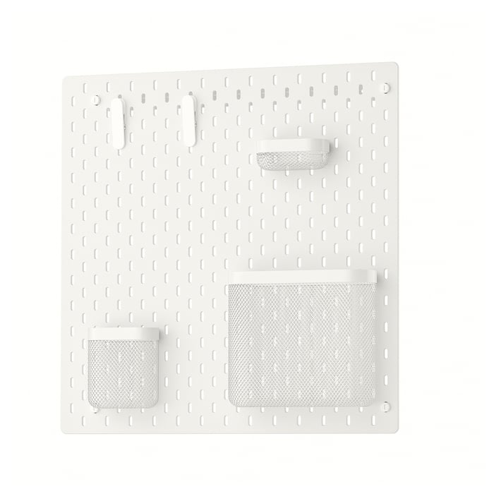SKÅDIS pegboard combination, white, 56x56 cm - IKEA