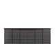 SKYTTA: 10-yr guarantee. Modern, grey, grid-style wardrobe with aluminium frame, fiberboard panels.