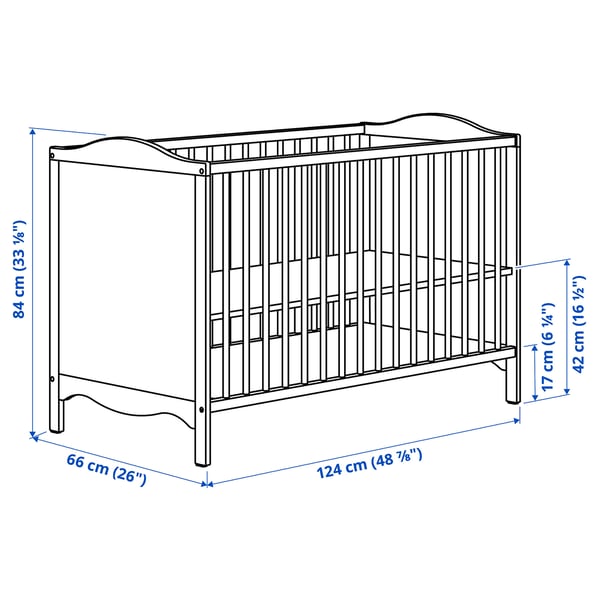 Illustration with measurements for the product: SMÅGÖRA.