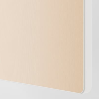 SMÅSTAD Door, birch effect, 30x90 cm