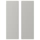 Two light grey, rectangular, slightly rounded-edge panels, one slightly offset from the other.