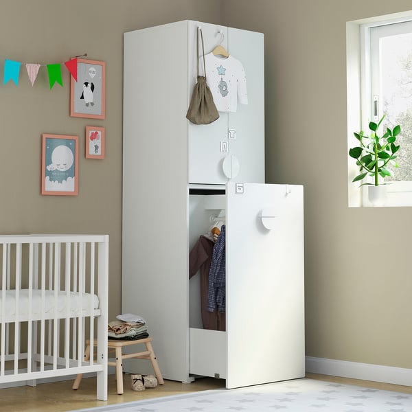 Brimnes هيكل سرير نهاري مع درجين أبيض 80x200 سم Ikea