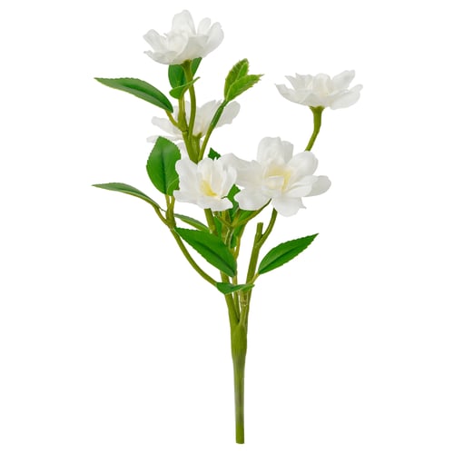 SMYCKA Artificial flower, in/outdoor/pear blossom, 21 cm