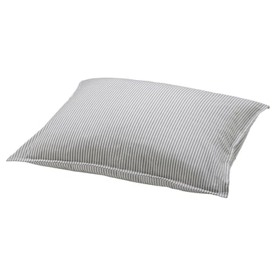 SOLFIBBLA Pillowcase, grey white/stripe, 50x60 cm
