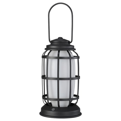 SOLUPPGÅNG LED lantern, outdoor battery-operated/dimmable